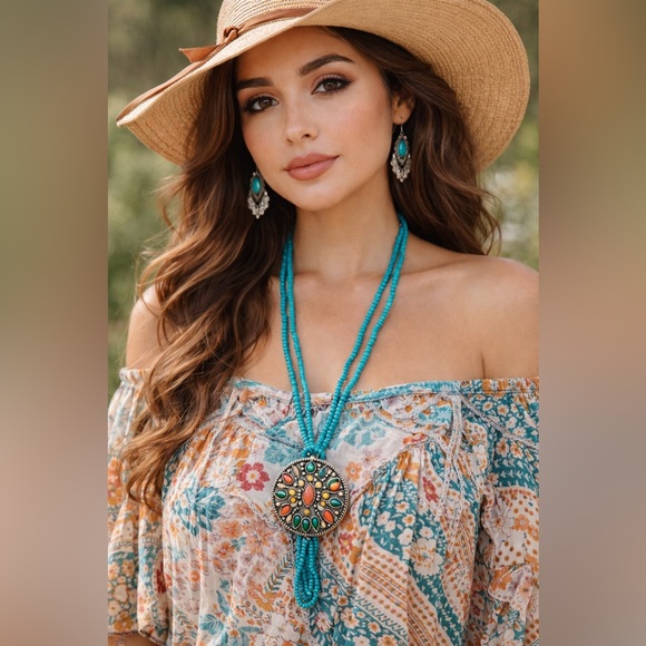 Jewelry - Beaded Necklaces Adjustable Knot Boho Southwestern Statement
